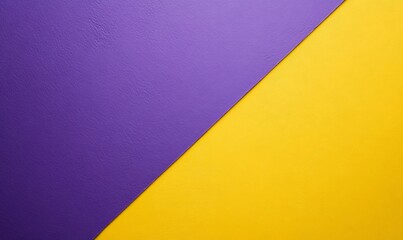 Abstract Purple and Yellow Diagonal Split Background Image