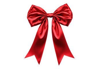 Photo of red bow.