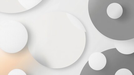 Gradient background with white, gray, and geometric shapes for art projects.