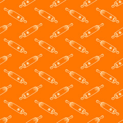 Kitchen utensils seamless pattern background. kitchen set seamless pattern background. hand drawn doodle of kitchen set pattern background. Doodle illustrations of cooking utensils.
