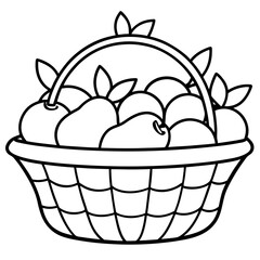 basket with fruits