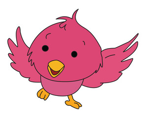 Bird flying in the sky vector illustration