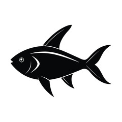 Obraz premium fish isolated on white vector illustration