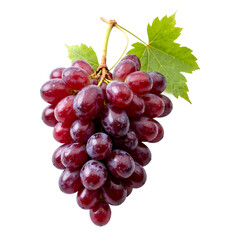 Fototapeta premium Fresh Red Grapes Isolated on White Background