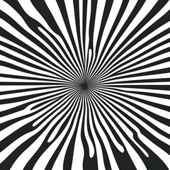 Obraz premium Abstract radial pattern optical illusion