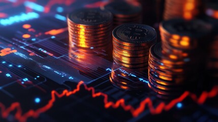 Bitcoin Cryptocurrency Financial Market Growth Digital Currency