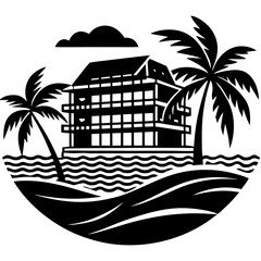 house on the sea