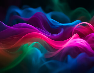 Stunning Abstract Fluid Art &ndash; Vibrant Pink and Blue Ink Swirls in Motion