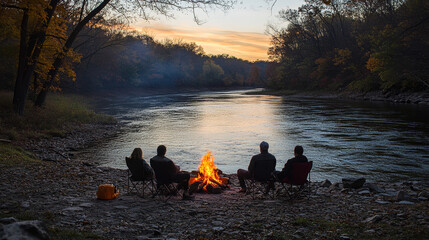 Cooking by the Riverbank: A Peaceful Experience with Nature, Shared Meals, and Responsible Clean-Up.