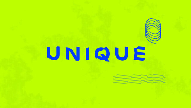 Unique Typography Titles