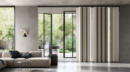 Folding or Sliding 3D Doors: Adding Depth and Style to Modern, Open-Plan Spaces.