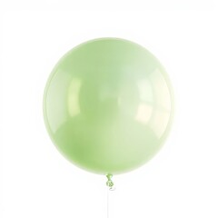sage green balloon isolated on white background