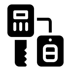 Icon Smart Key With Style Glyph