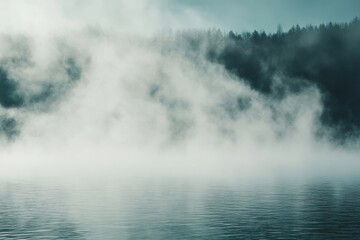 Obraz premium Misty landscapes and ethereal droplets: a captivating collection of atmospheric water forms for nature enthusiasts and photographers