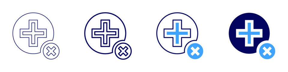 Healthy lifestyle icon in 4 different styles. Thin Line, Line, Bold, and Bold Line. Duotone style. Editable stroke