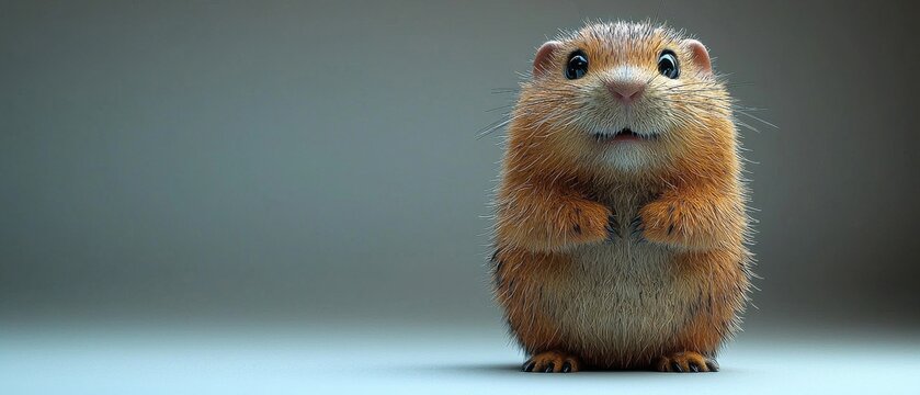 ComputerGenerated Cartoon Rat in Formal Business Attire for Humorous Stock Illustrations Comedy Vector Graphics or Animation Concepts