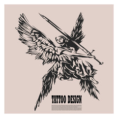 vector illustration of an eagle