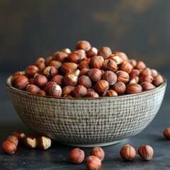 Pile of Nuts in a Bowl