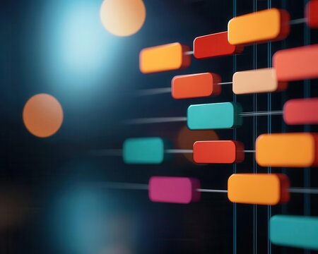 Business model pivot discussion visualized with process flow diagrams on sleek digital displays, adaptive innovation