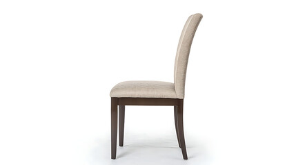 Fototapeta premium A chair with a brown back and a tan seat