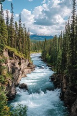 Rushing River in Wilderness