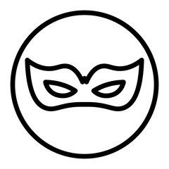 Rio Carnival Vector Line Icon Design