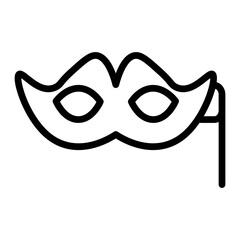 Carnival Glitter Vector Line Icon Design