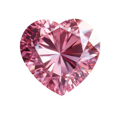 Pink Diamond. Heart-shaped gemstone