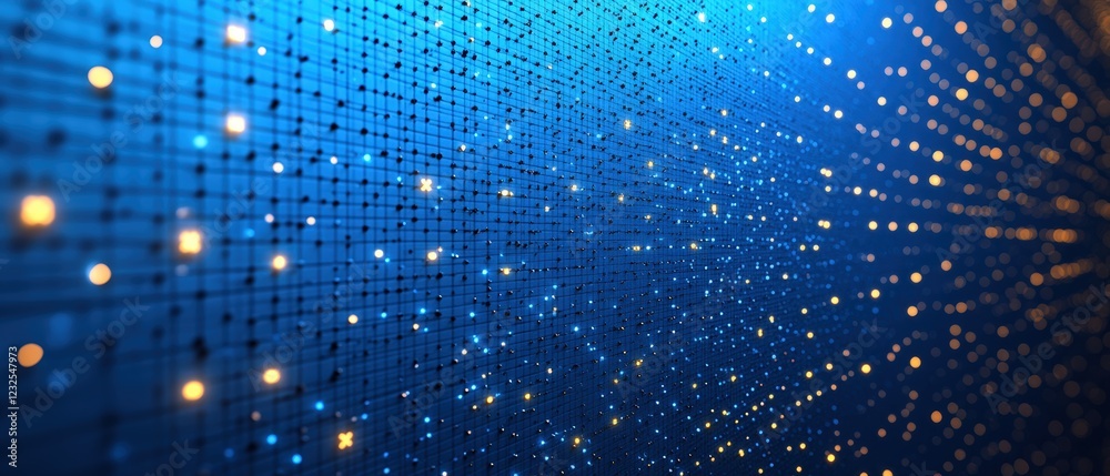Poster blue wall texture with numerous small dots creating an abstract pattern for design and background us