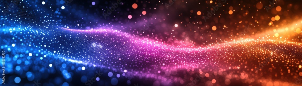 Poster abstract background featuring colorful lights in various shades and patterns for digital design proj
