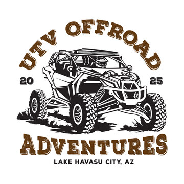 UTV Buggy Extreme Adventure Race Sport vector illustration, good for team  and racing club logo also t shirt design