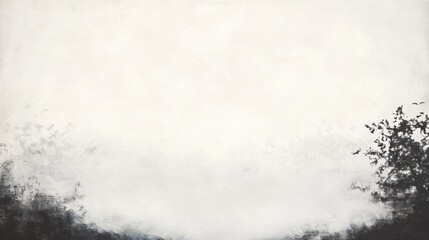 Misty morning landscape, birds flying, tranquil scene, nature background, website banner