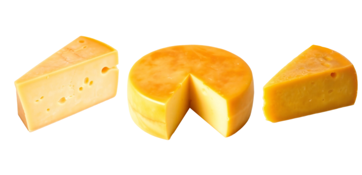 hard cheese isolated on transparent background - Powered by Adobe