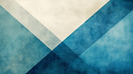 Abstract Teal Watercolor Triangles Soft Light Background. AI Generated