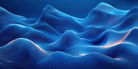 Obraz premium Computer screen displaying a blue background with subtle gradients and smooth texture for design purposes