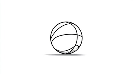 Basketball, isolated, white background, sport, graphic design