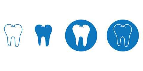 Print  Tooth vector icon. Set of teeth for medical logo design. Tooth black illustration . 1176