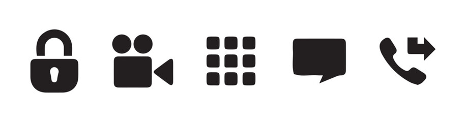 PrintPhone Call Icon Set | Contact & Support Symbols | Ringing Phone & Communication Icons | Call Center & Hotline Signs | Mobile & Smartphone Call Illustrations