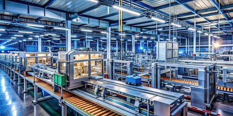 Automated carton sealing system for low-light environments.