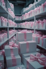 Obraz premium Pink Gift Boxes
