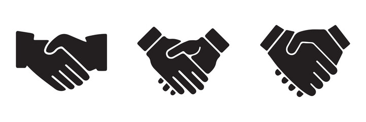 Obraz premium Handshake vector icon. Business Handshake icon set. Vector illustration eps 10
