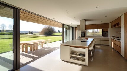 The Perfect Blend of Comfort and Sophistication in a Spacious Kitchen