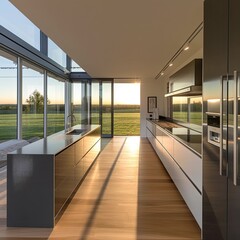The Perfect Blend of Comfort and Sophistication in a Spacious Kitchen