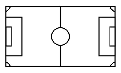 Football field liner icon, Football field  playground vector illustration, soccer design, Top view of football game field with  green background and white lines. soccer field. vector textures. eps10 
