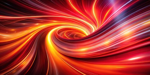 Obraz premium Dynamic red abstract background, soft flowing forms.