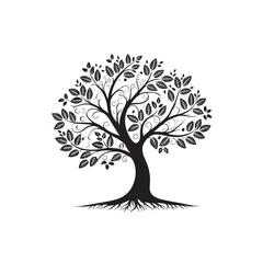 tree silhouette vector