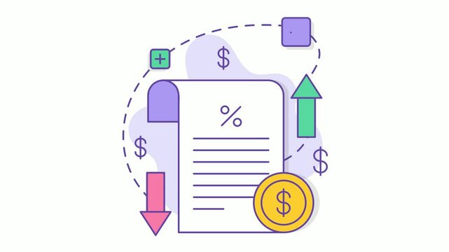 Net Profit and Loss Statement animation, income and expense statement animated video, Measuring Growth and Decline clip,Story in the Numbers footage, Sales and Marketing management  motion graphics