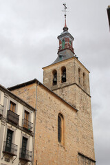 san miguel church in segovia in spain 