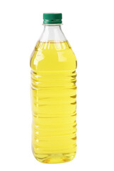  Plastic bottle of vegetable oil isolated on trasnparent background