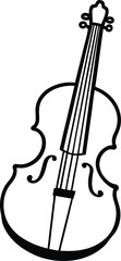 Coloring page Viola line art illustration
